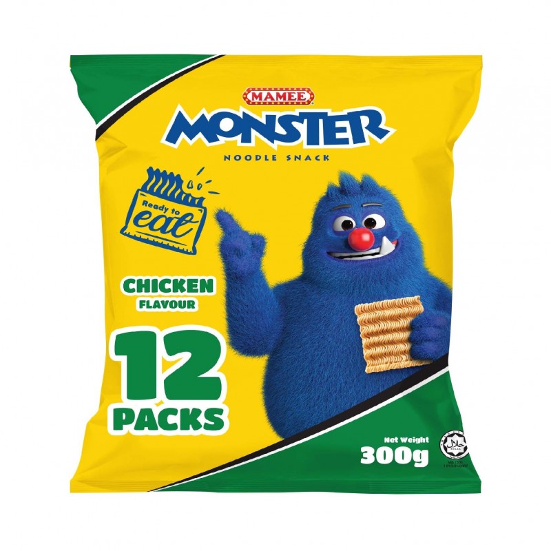 Mamee Monster Noodle Family Pack Chicken Flavour 12s