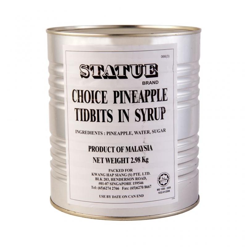 Statue Pineapple Tidbits Pizza Cut 3kg