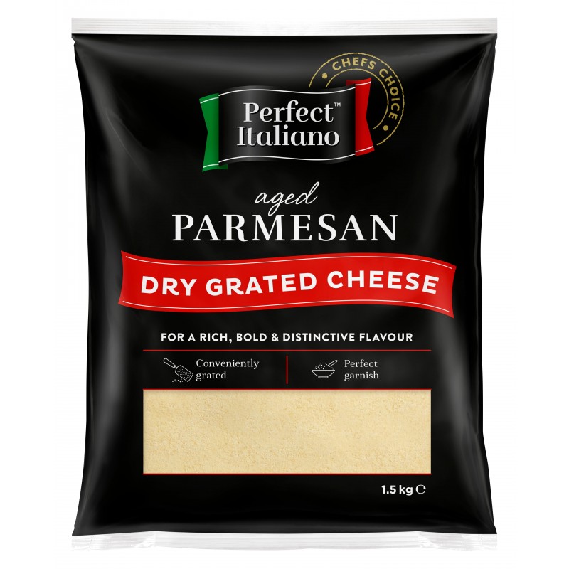 Perfect Italiano Aged Parmesan Dry Grated Cheese 1.5kg