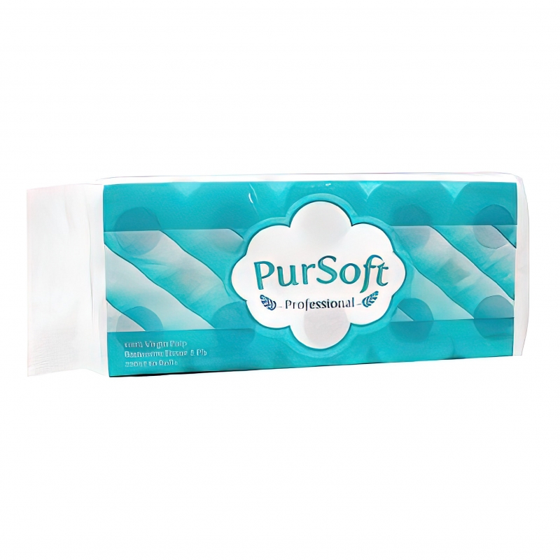 PurSoft Professional 2-ply Toilet Paper 10 Rolls With 220 Sheets/roll