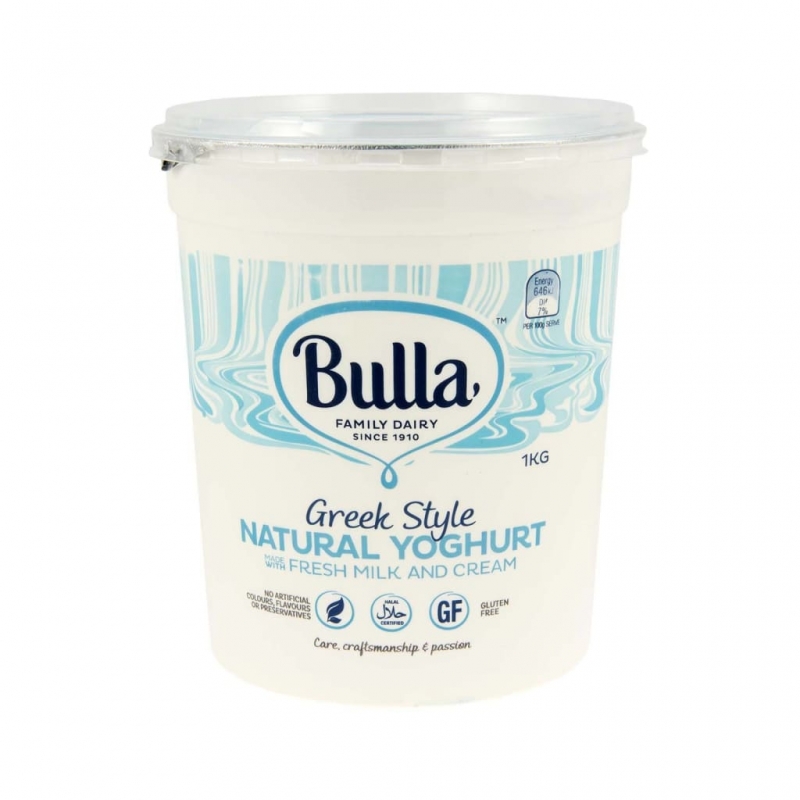 Bulla Greek Style Natural Yoghurt 1kg
