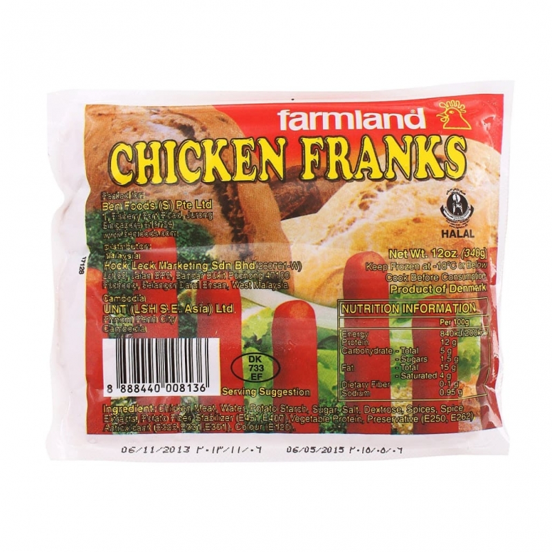 Farmland Chicken Franks 340g