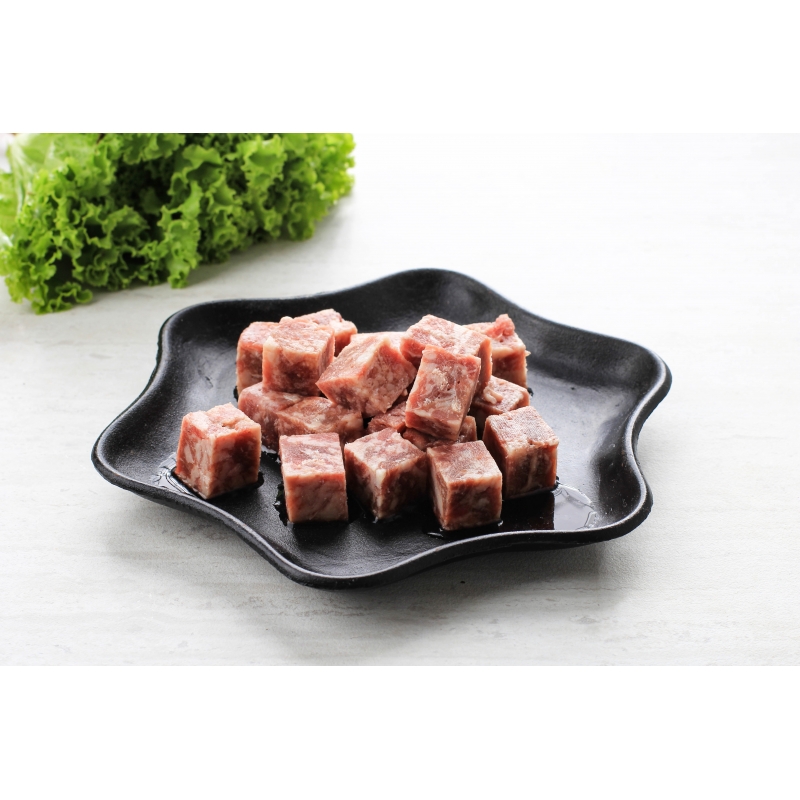 Frozen Beef Cubes (1.5" x 1.5") 1kg