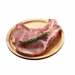 Frozen Pork Chop Bone-In 1kg
