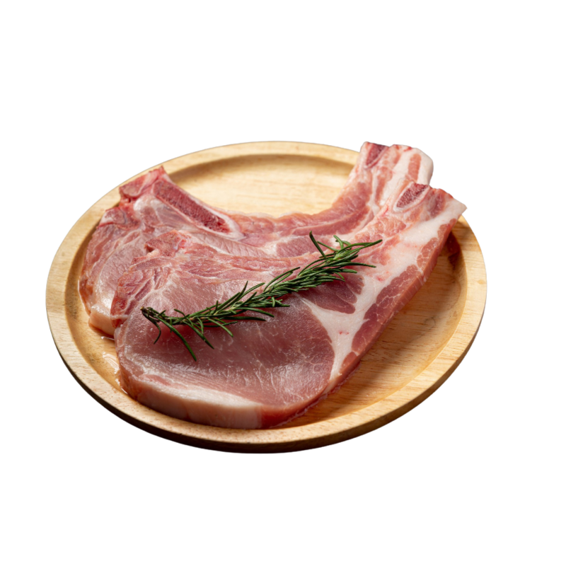 Frozen Pork Chop Bone-In 1kg