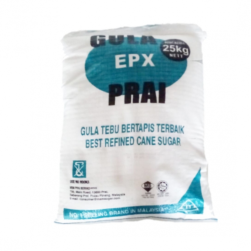 Gula Prai EPX White Refined Cane Sugar 25kg