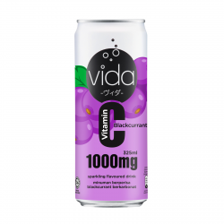 Vida C Blackcurrant Sparkling Drink 325ml