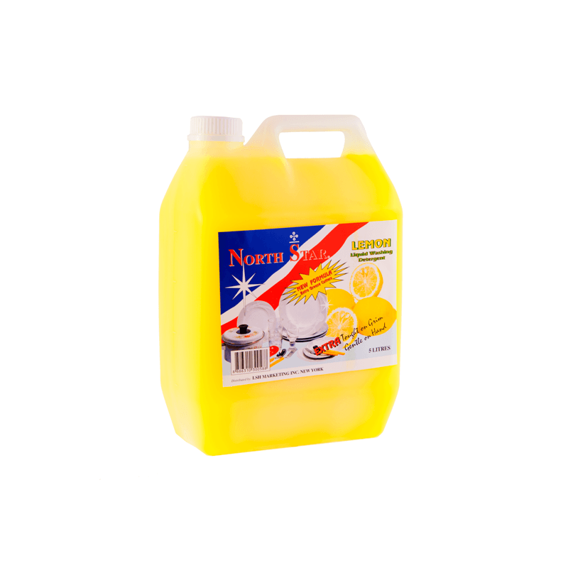 North Star Washing Up Liquid Lemon 5L