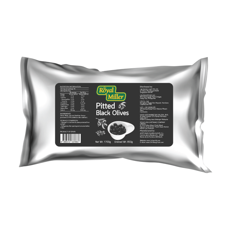 Royal Miller Pitted Black Olives 1.7kg