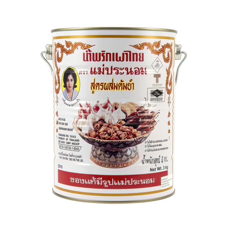 Mae Pranom Chilli In Oil Tom Yum Paste 3kg