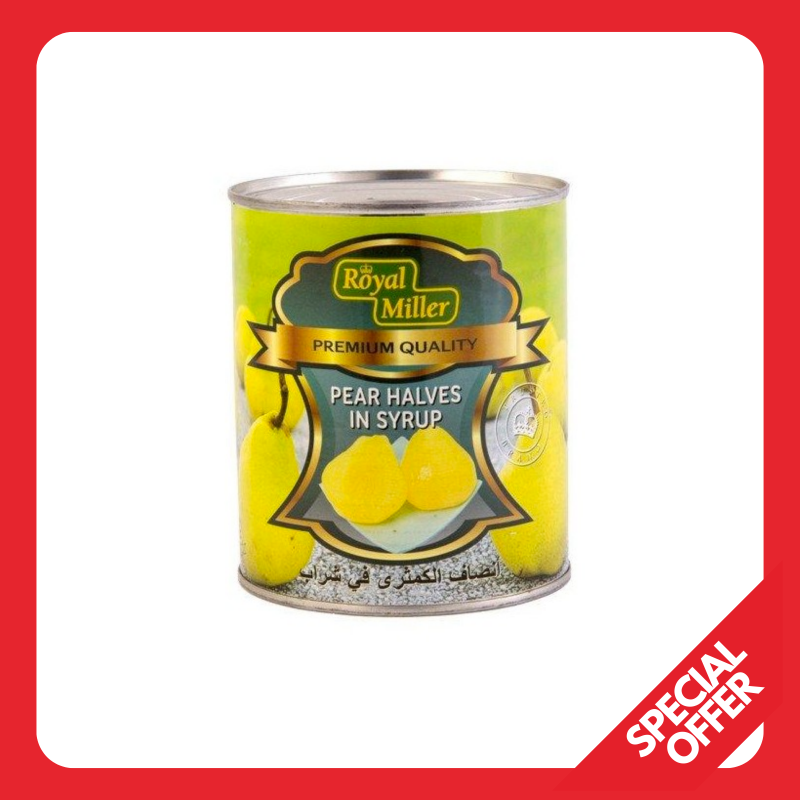 Royal Miller Pear Halves In Syrup 825g