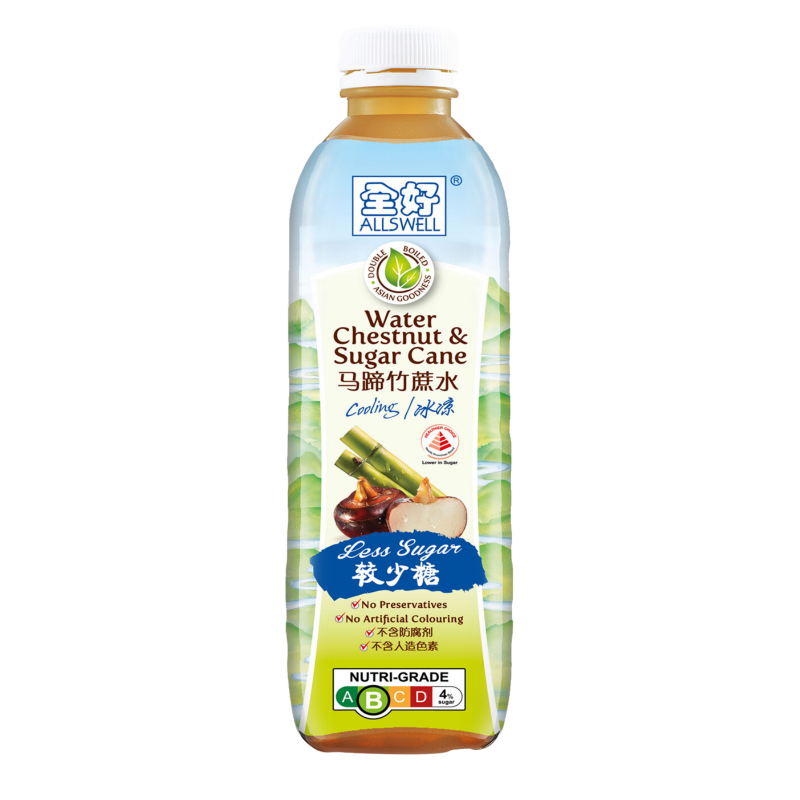 Allswell Water Chestnut & Sugar Cane (Less Sugar) 1L