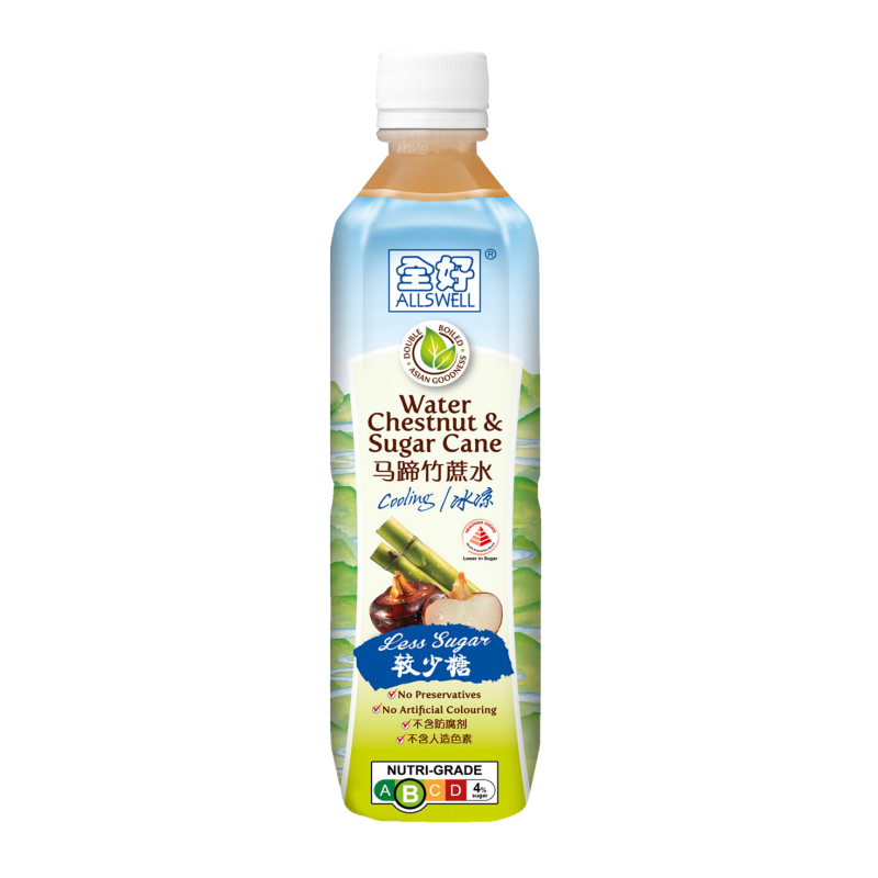 Allswell Water Chestnut & Sugar Cane (Less Sugar) 500ml