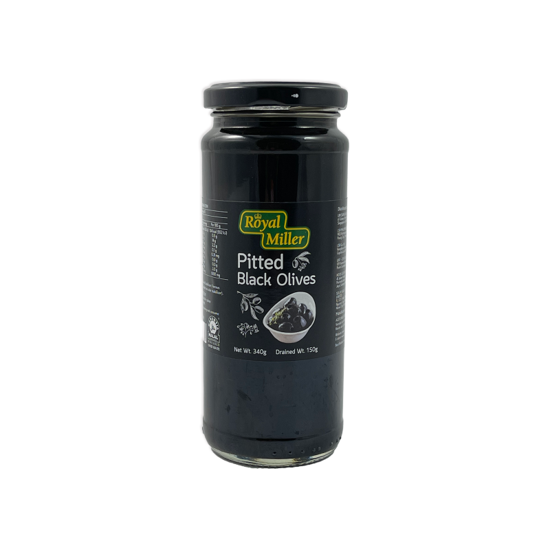 Royal Miller Pitted Black Olives 340g