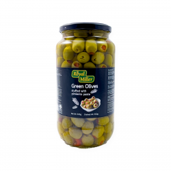 Royal Miller Pitted Green Olives Stuffed with Pimiento 935g