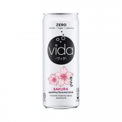 Vida Zero Sakura Sparkling Drink 325ml