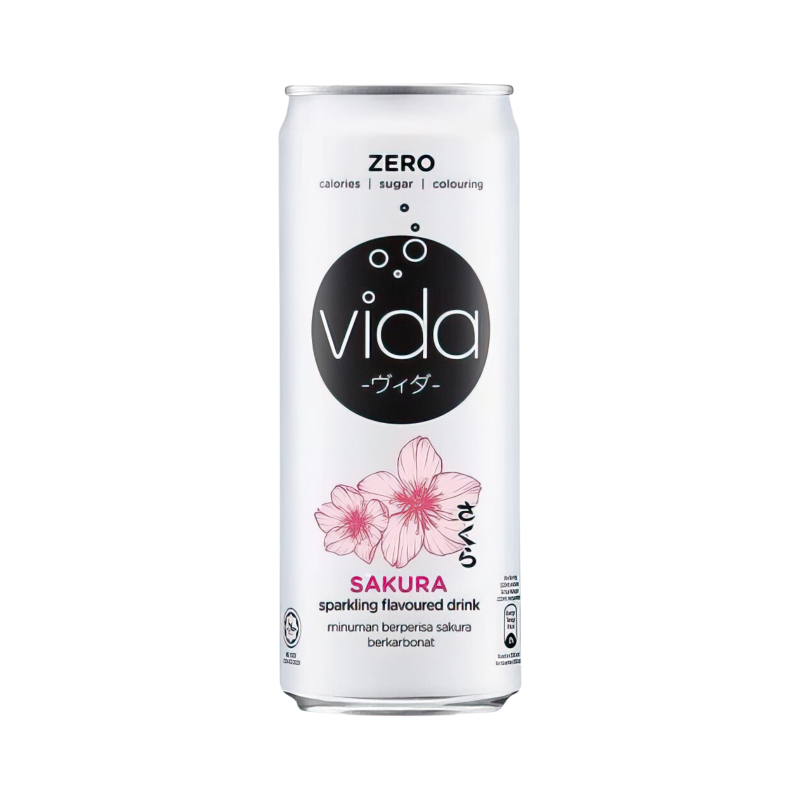 [BCRS] Vida Zero Sakura Sparkling Drink 325ml