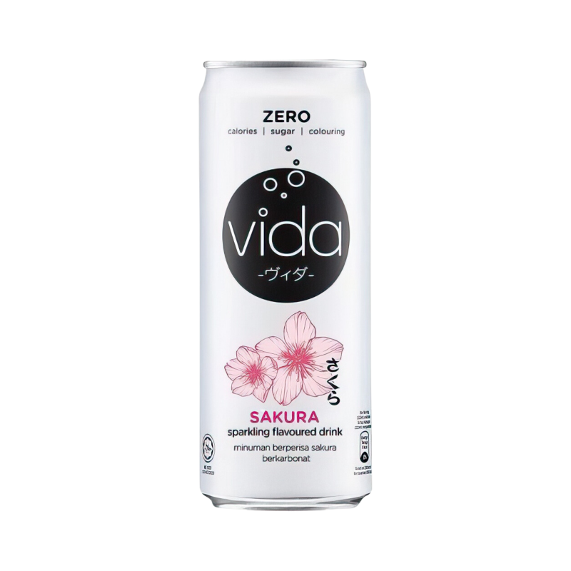 Vida Zero Sakura Sparkling Drink 325ml
