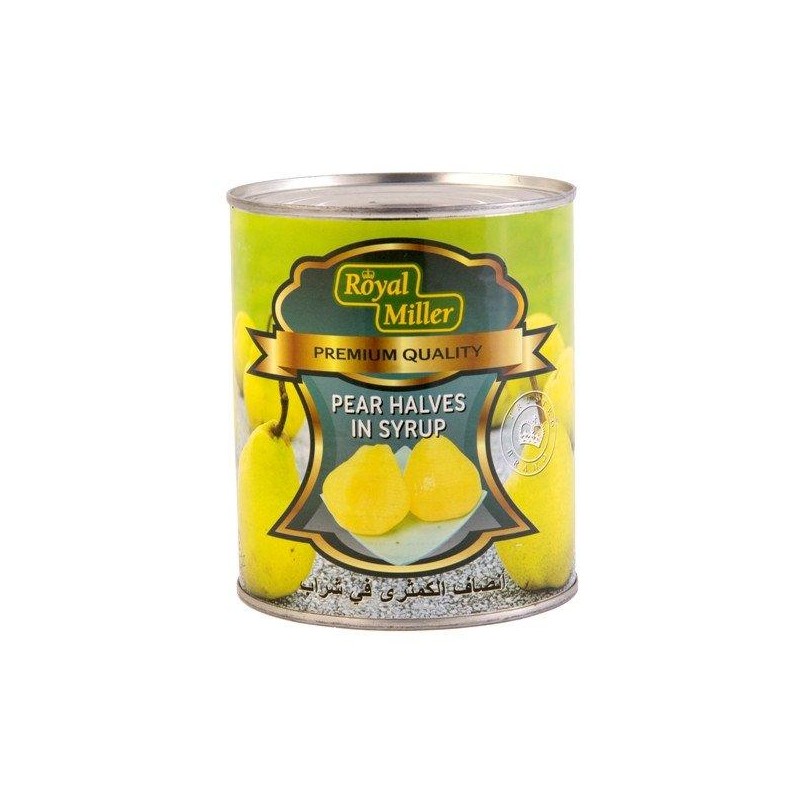 Royal Miller Pear Halves In Syrup 825g