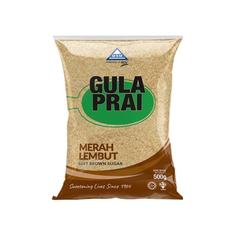 MSM Gula Prai Soft Brown Sugar 500g