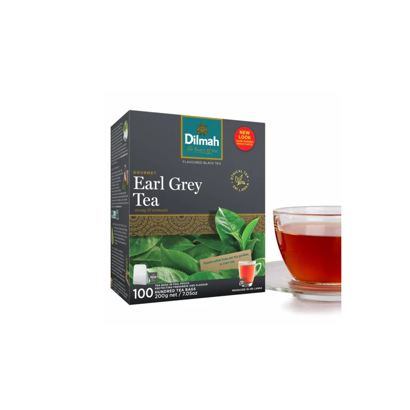 Dilmah Gourmet Earl Grey Ceylon Black Tea 100's