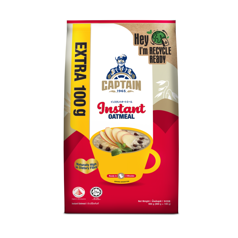 Captain Oats Instant Oatmeal 800g + Free 100g