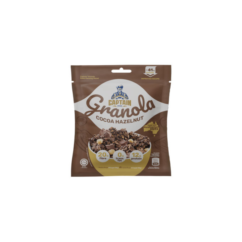 Captain Cocoa Hazelnut Granola 40G