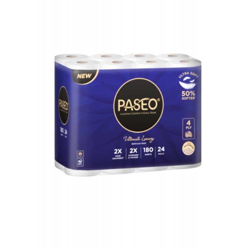 Paseo Toilet Roll 4Ply (Luxury) 180S