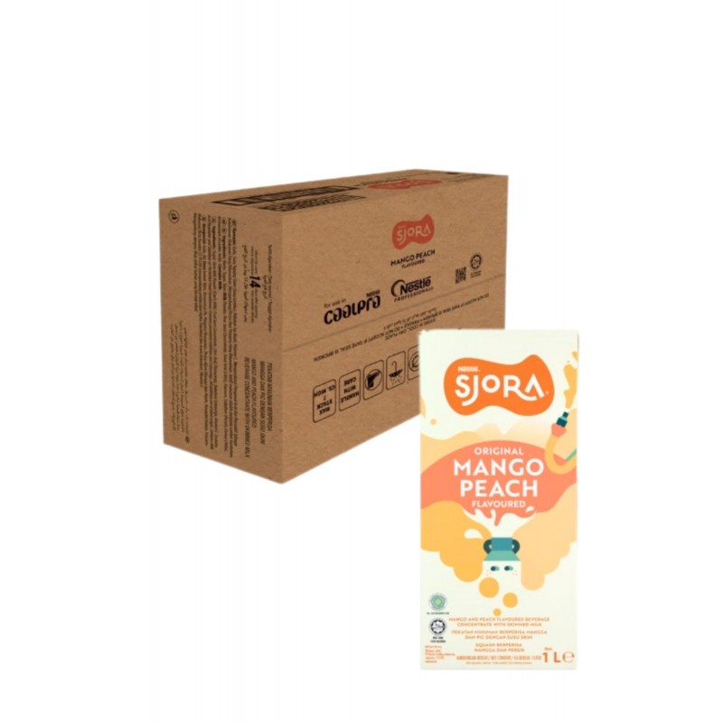 SJORA Mango Peach Concentrated Reduced Sugar BIB 4L