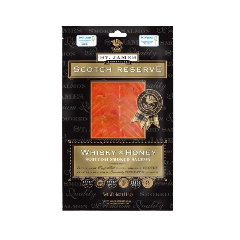 ST JAMES Scottish Smoked Salmon Whiskey & Honey