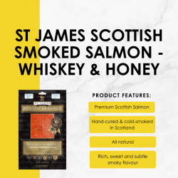 ST JAMES Scottish Smoked Salmon Whiskey & Honey