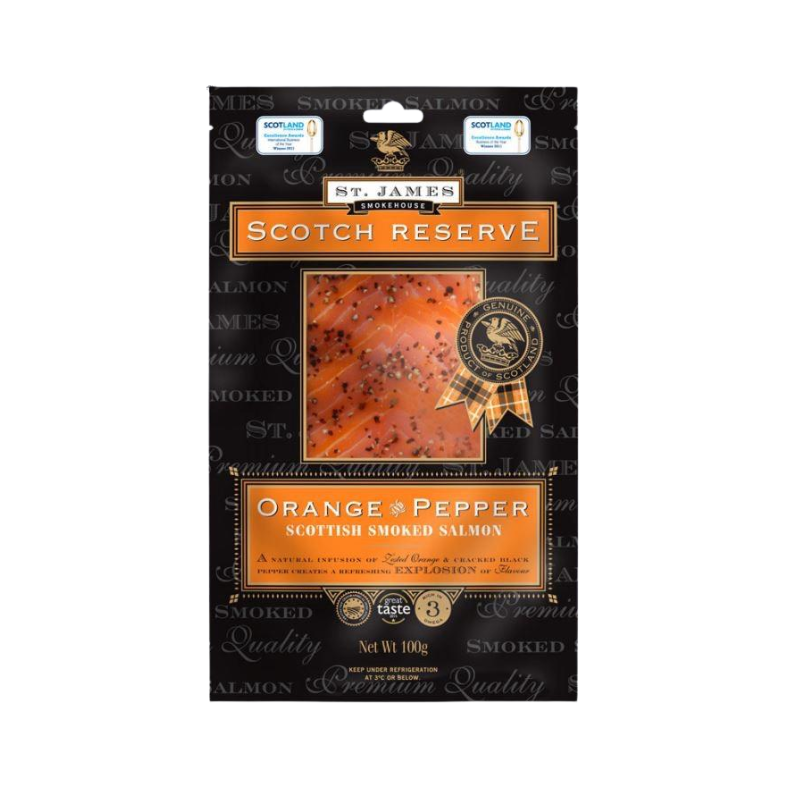 ST JAMES Scottish Smoked Salmon Orange & Pepper