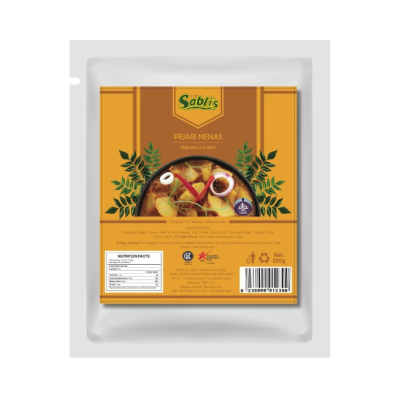Sabli's Pineapple Curry (Pajeri Nenas) 150g