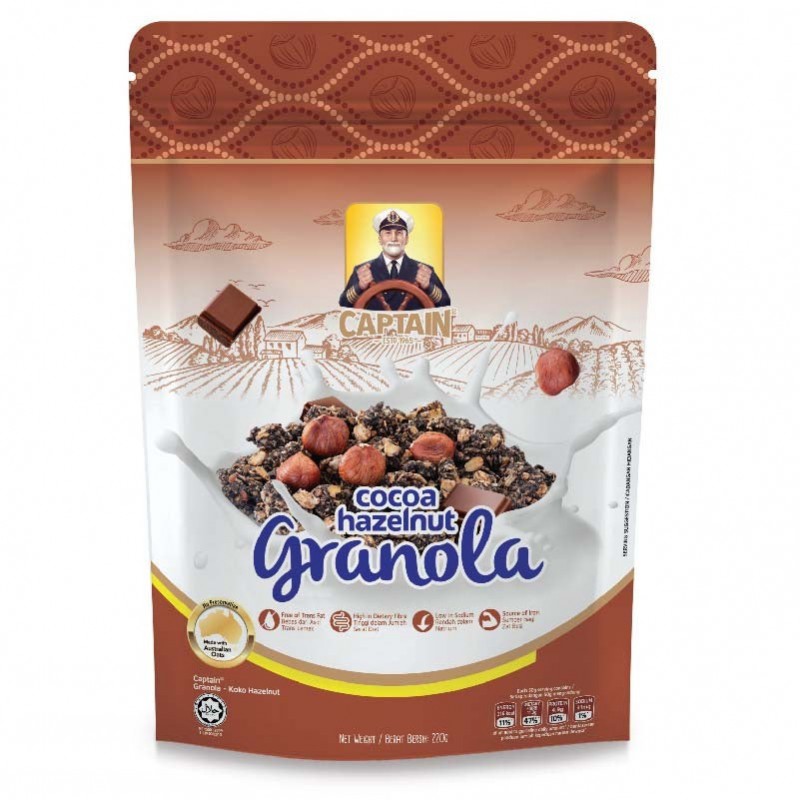 Captain Cocoa Hazelnut Granola 220G