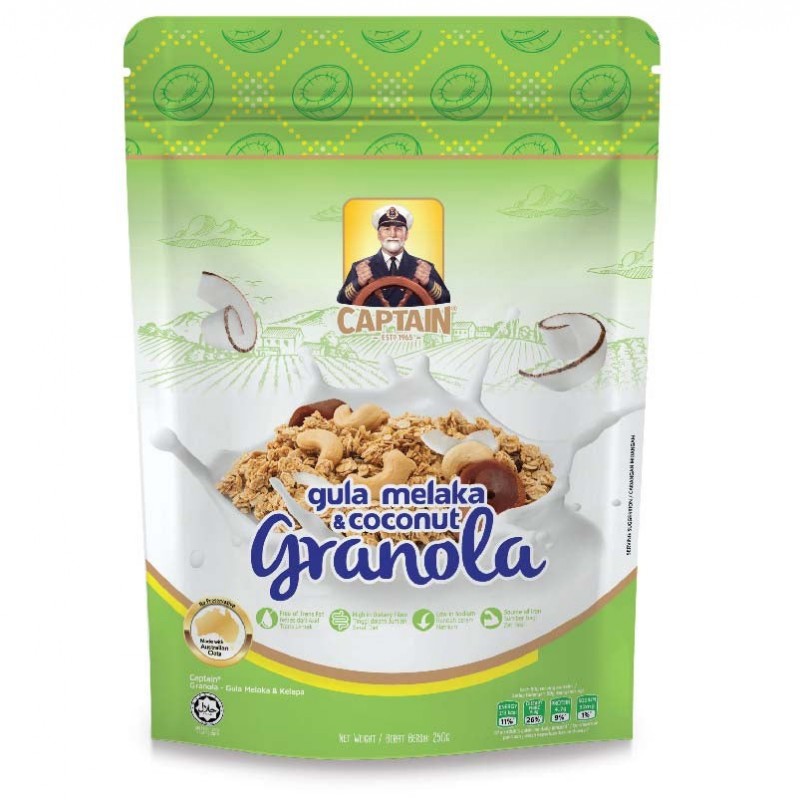 Captain Gula Melaka & Coconut Granola 250g