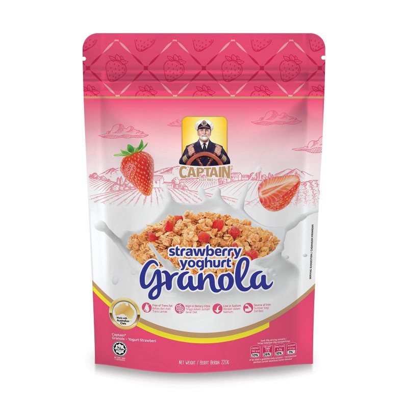 Captain Strawberry Yogurt Granola 220G