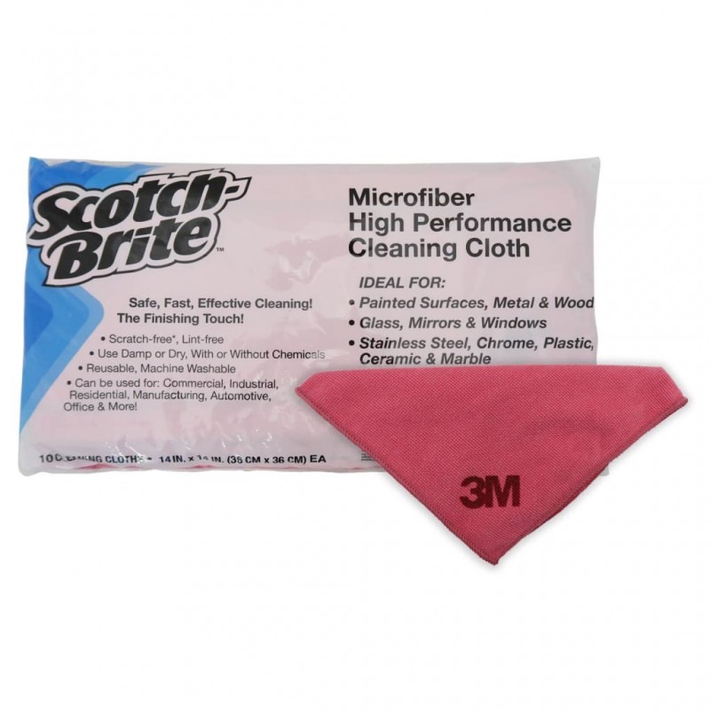Scotch-Brite Microfiber High Performance Cleaning Cloth Red 10s